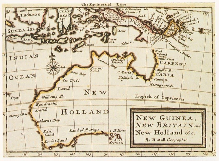خريطة قديمة لهولندا الجديدة