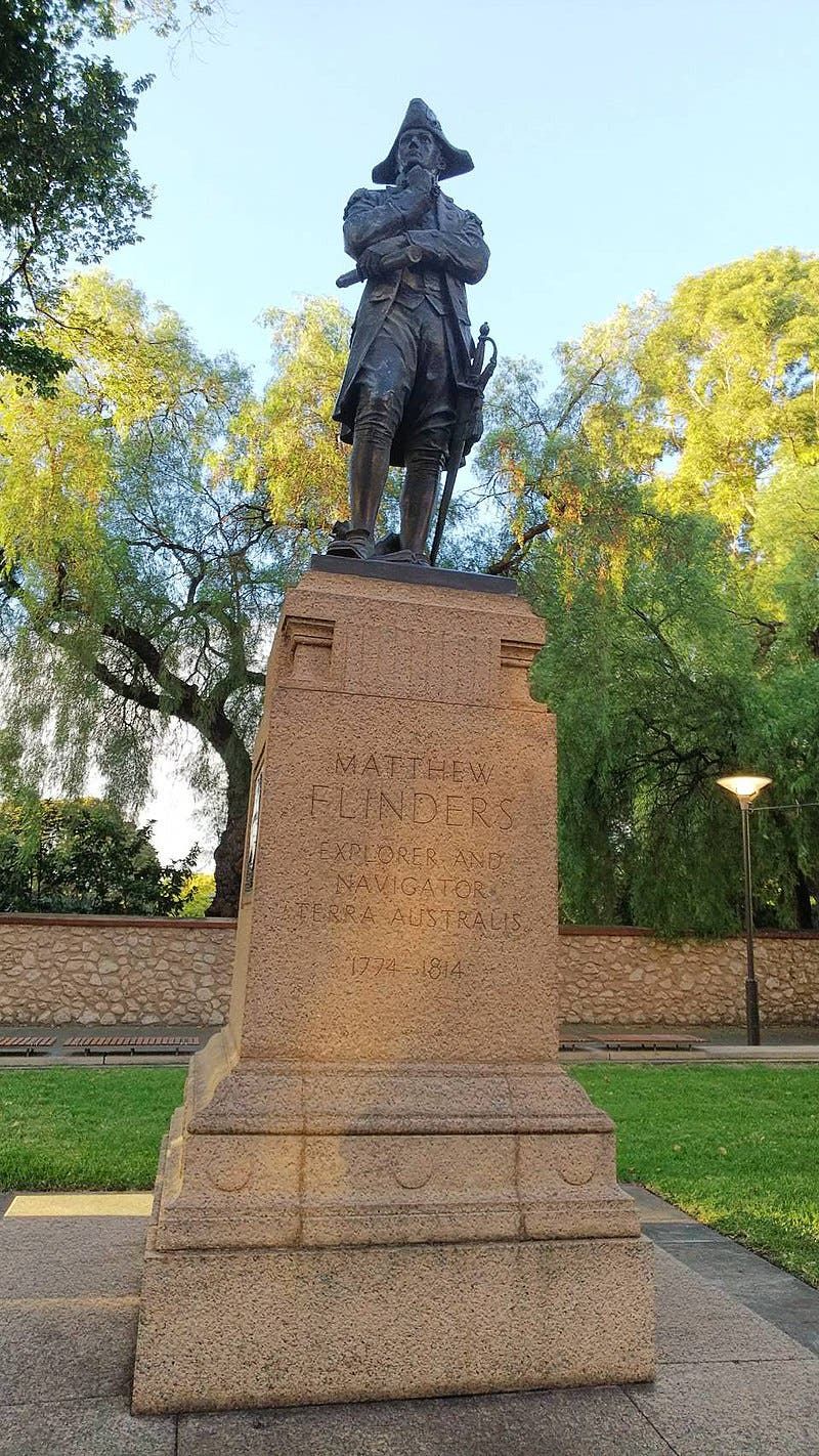 تمثال لفليندرز بأستراليا