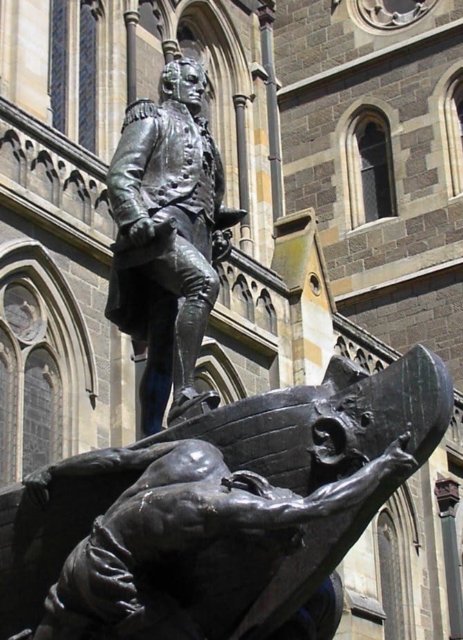 تمثال لفليندرز بميلبورن بأستراليا