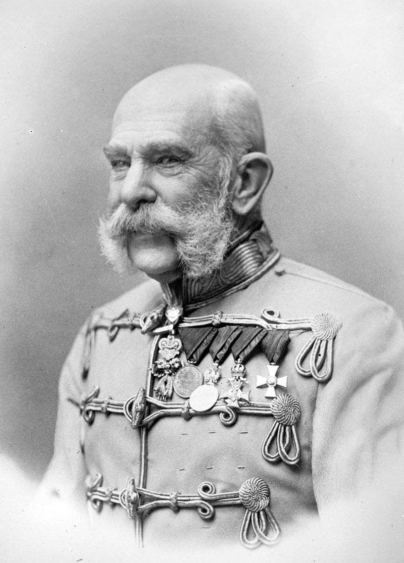 صورة لإمبراطور النمسا فرانز جوزيف