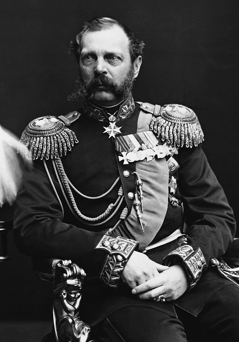 صورة لإمبراطور روسيا ألكسندر الثاني