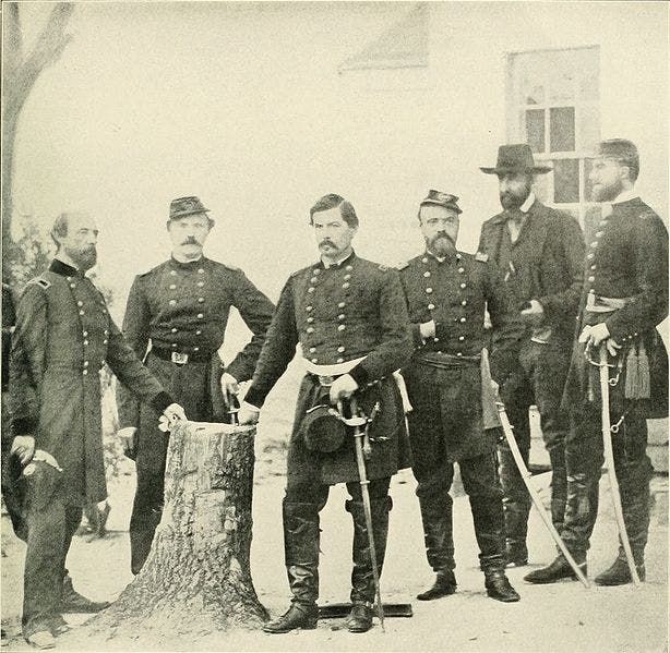 صورة لعدد من قادة قوات الاتحاد بالحرب الأهلية الأميركية