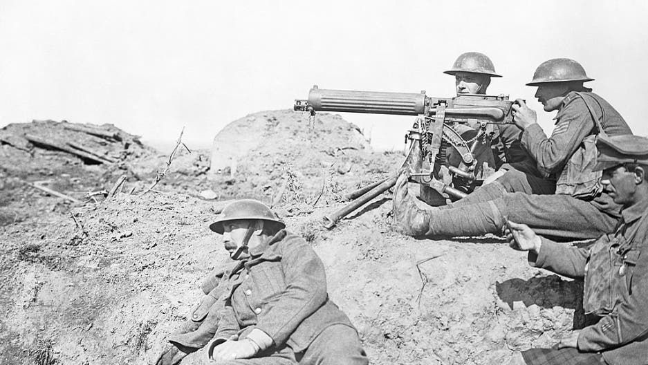 جانب من القوات الأميركية بالحرب العالمية الأولى