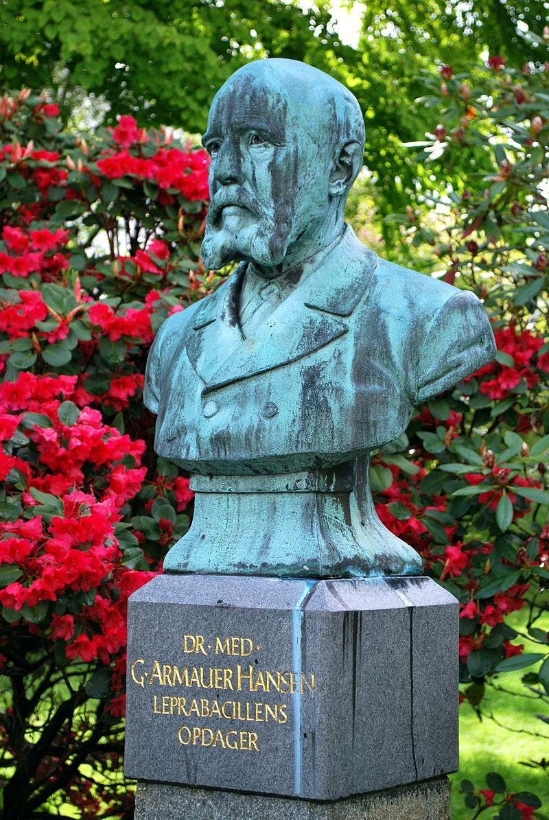 تمثال نصفي للعالم غيرهارد أرماور هانسن