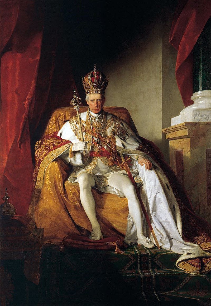 لوحة تجسد الإمبراطور النمساوي فرنسيس الثاني
