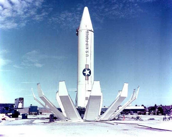 صورة لأحد الصواريخ الباليستية الأميركية زمن الأزمة الكوبية