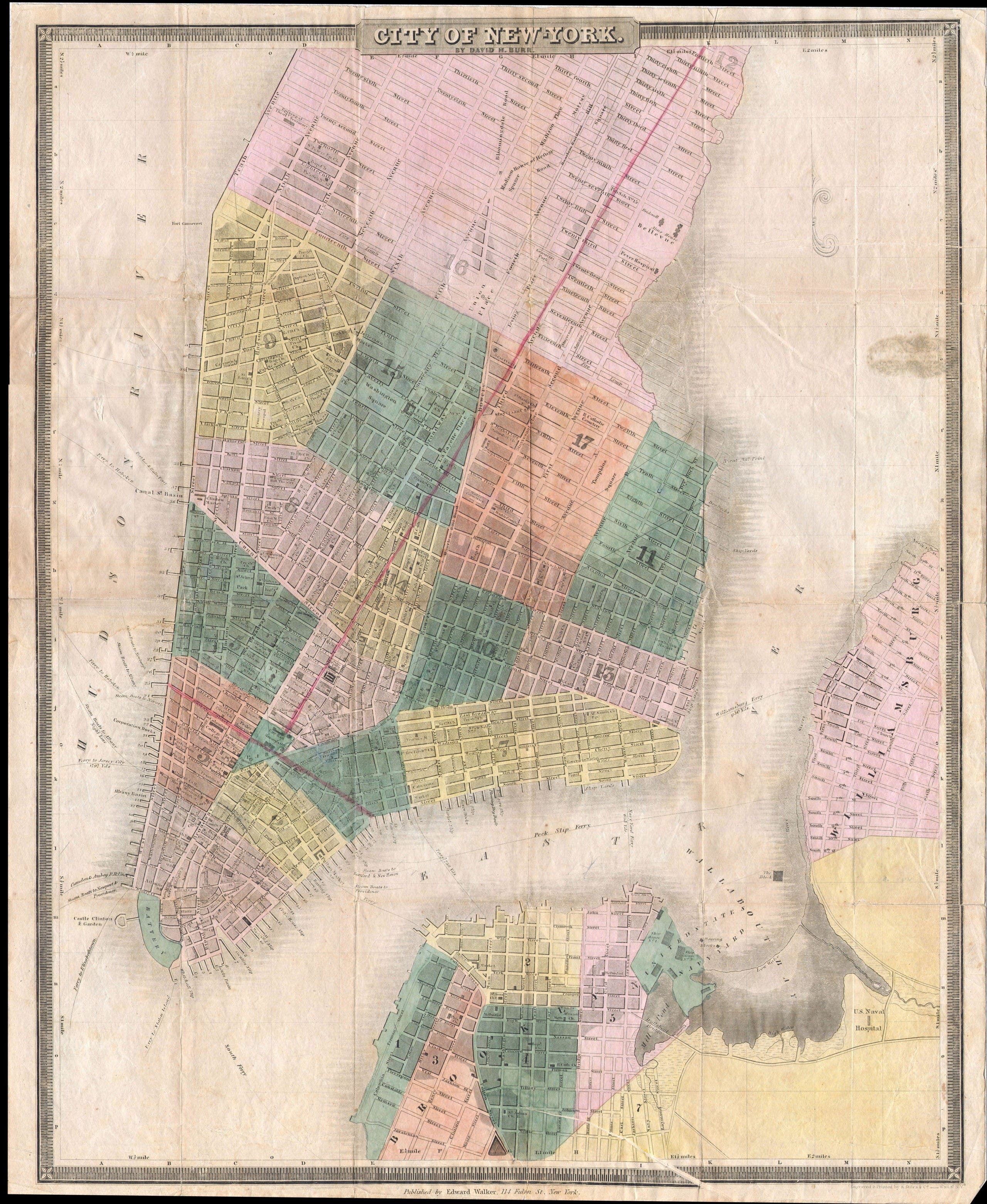 خريطة نيويورك عام 1835