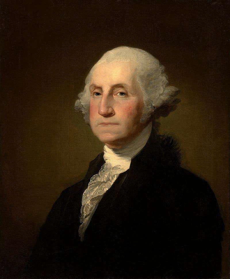 لوحة تجسد جورج واشنطن