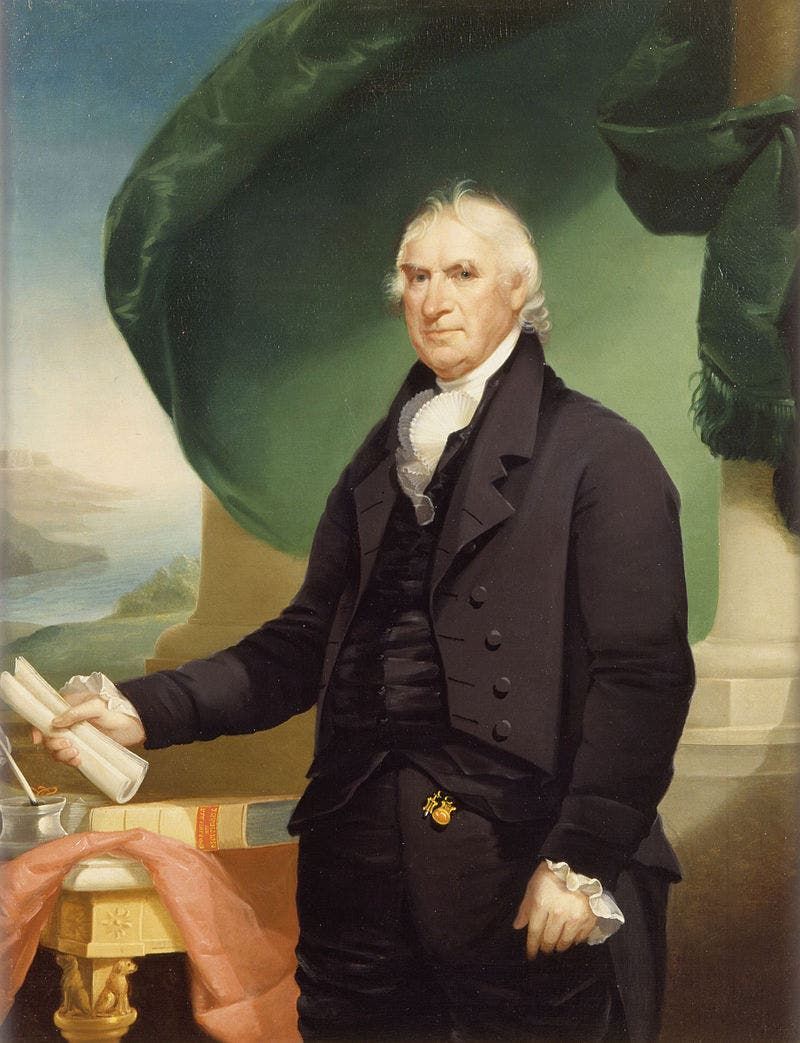 لوحة تجسد حاكم نيويورك جورج كلينتون