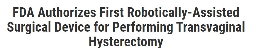اول جراح روبوت للمساعدة فى عملية استشصال الرحم