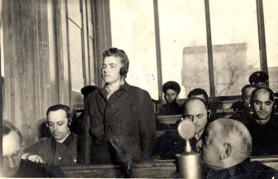 صورة لماريا ماندل أثناء محاكمتها