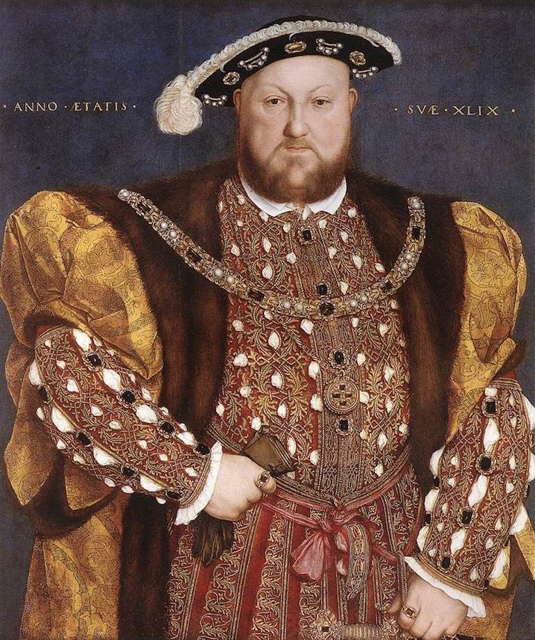 لوحة تجسد الملك هنري الثامن