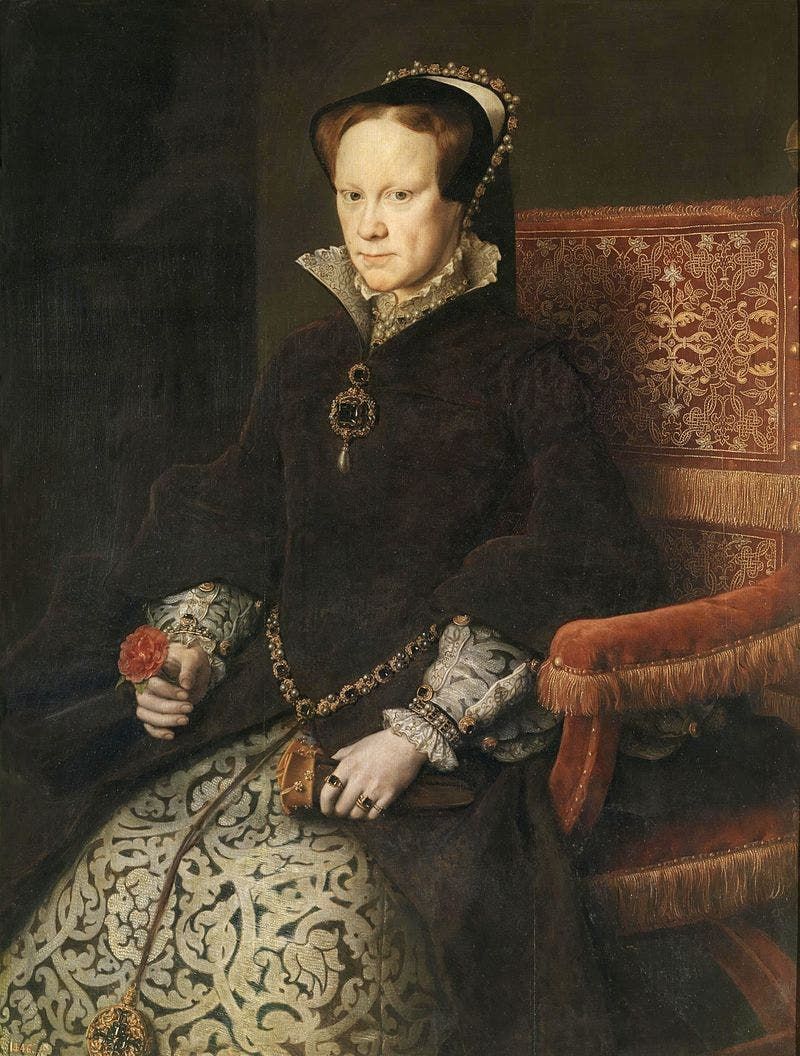 صورة للملكة ماري الأولى ابنة هنري الثامن من زواجه الأول