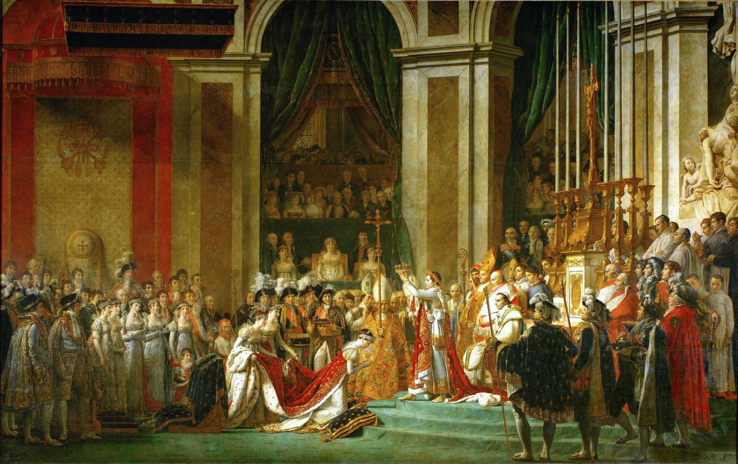 لوحة من حفل تنصيب نابليون بونابرت إمبراطورا