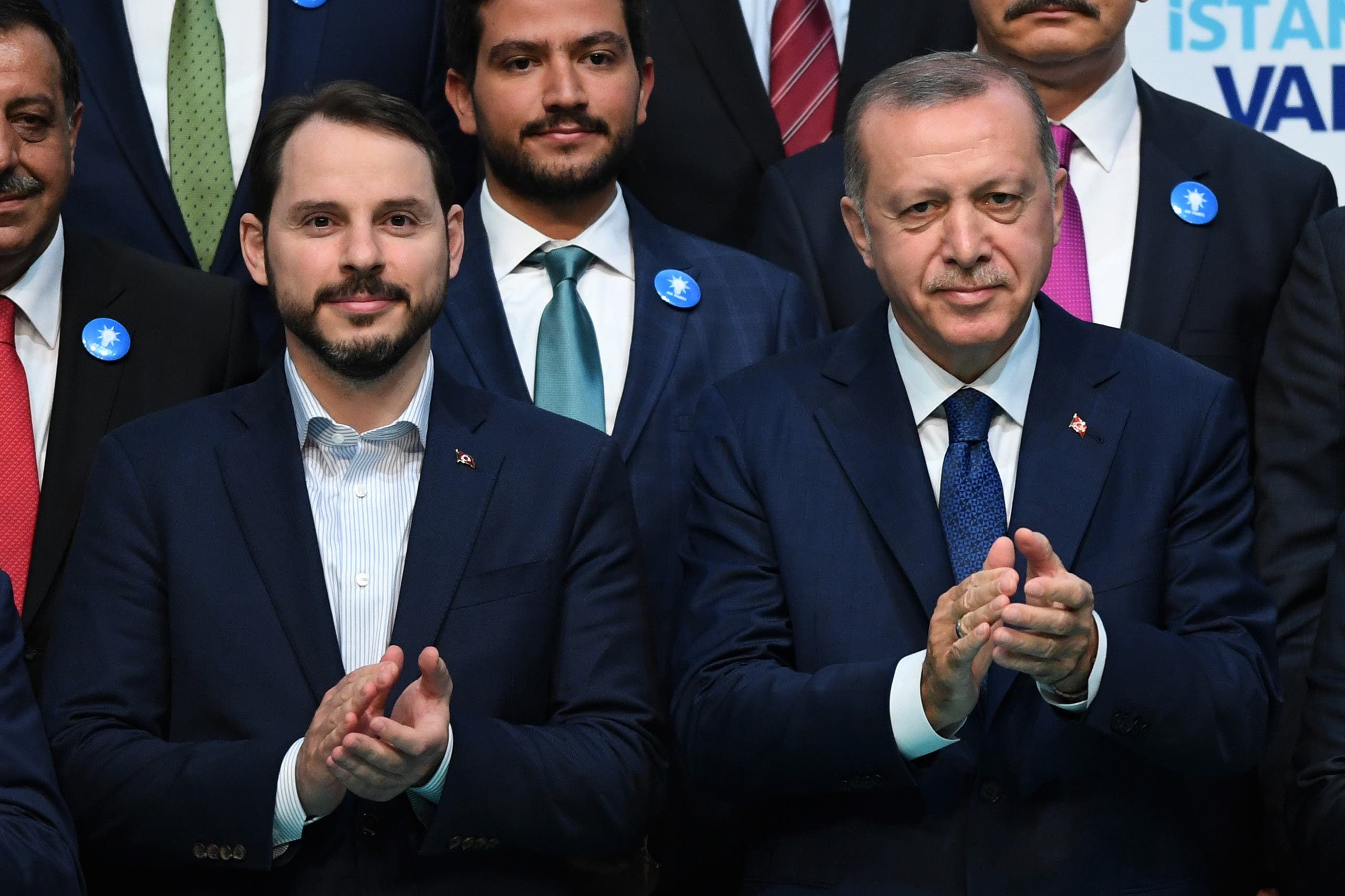 بيرات ألبيرق مع أردوغان(أرشيفية- فرانس برس)