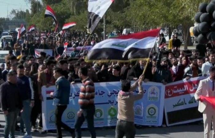 مقتل متظاهر وإصابة 25 باشتباكات مع الأمن العراقي