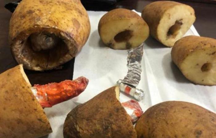 ضبط كمية من البطاطا محشوّة بحبوب مخدّرة في سجن أميون (صور)