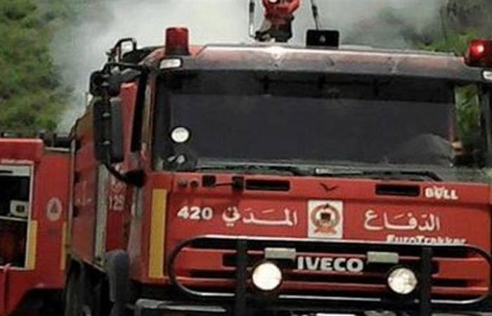 الدفاع المدني يخمد حريقاً في بكيفا