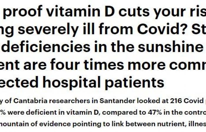 نقص فيتامين "د " شائع بين مرضى كورونا بالمستشفيات .. دراسة جديدة تؤكد