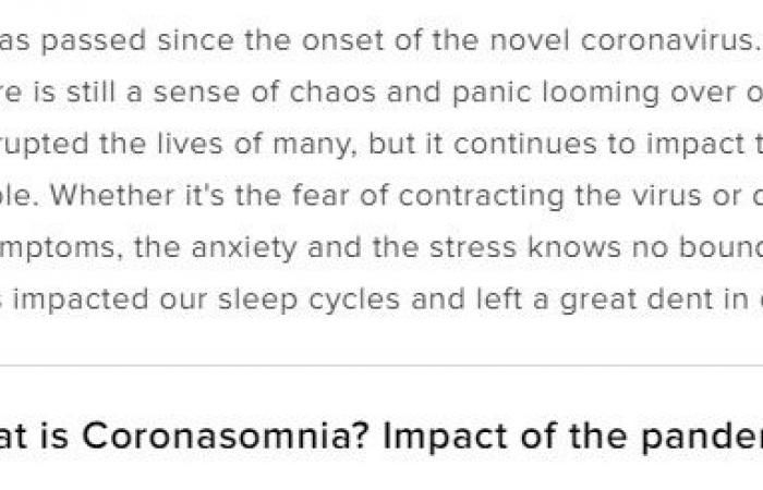 كيف تتعامل مع قلة النوم والأزمات النفسية الناجمة عن وباء كورونا؟