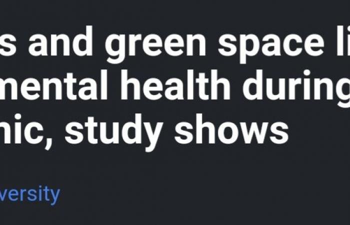 دراسة بريطانية:المساحات الخضراء حافظت على السلام النفسى خلال جائحة كورونا