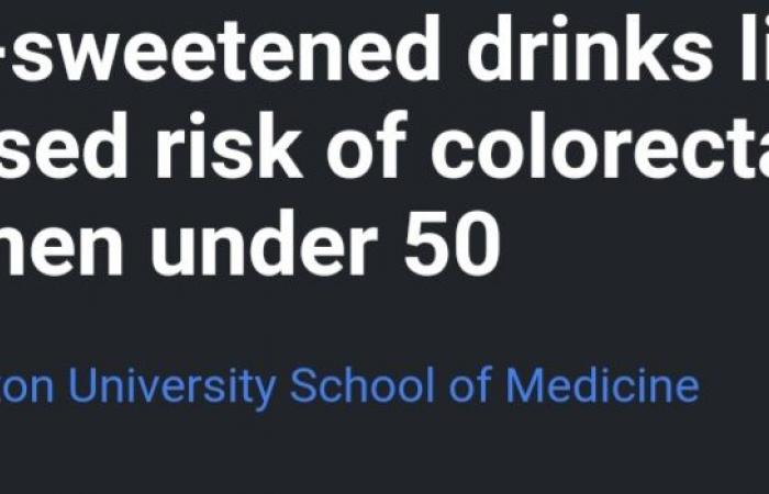 دراسة: تناول المشروبات السكرية يزيد خطر الإصابة بسرطان القولون لدى النساء