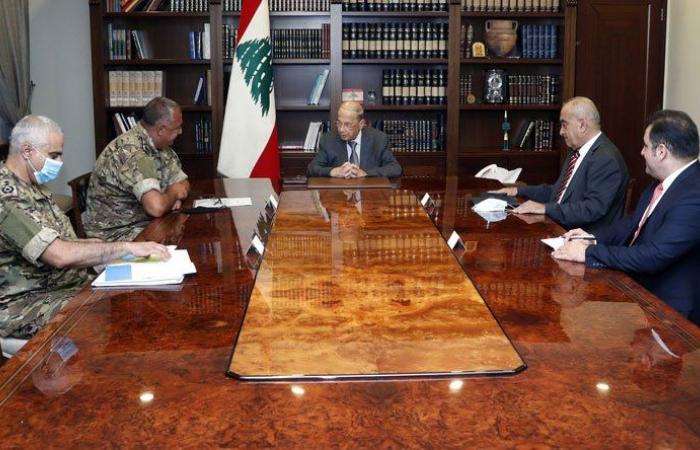 عون ترأس اجتماعاً للوفد اللبناني المفاوض لترسيم الحدود البحرية