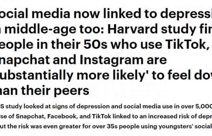 جامعة هارفارد: استخدام مواقع التواصل الاجتماعى يجعلك أكثر عرضة للاكتئاب