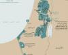 خريطة نشرها ترمب عن تصوره للدولة الفلسطينية