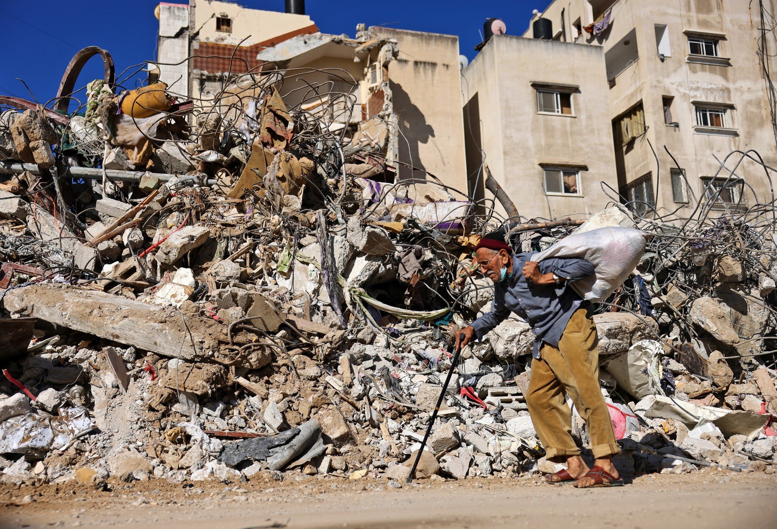مينى مدمّر في غزة غثر الغارات الإسرائيلية