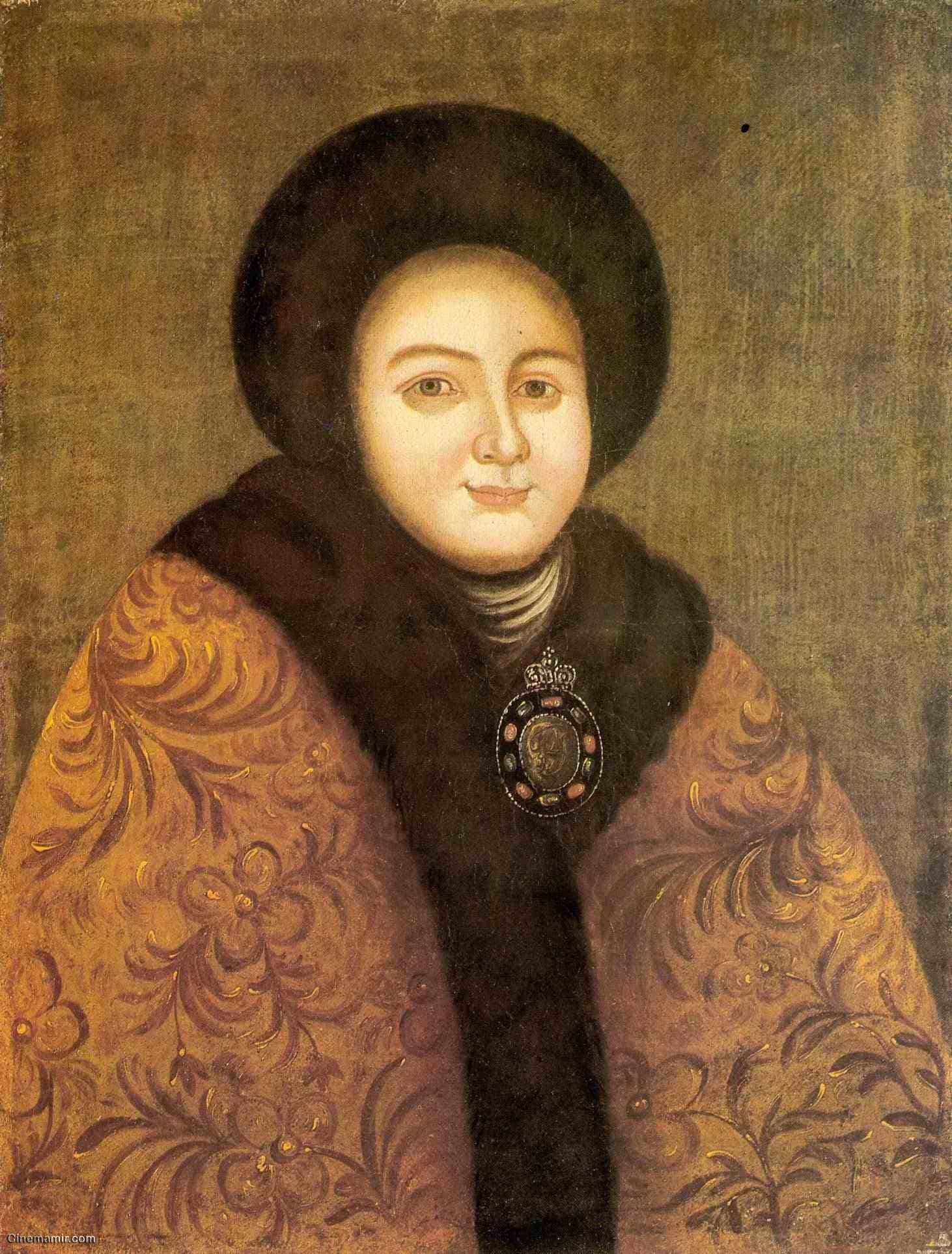 لوحة تجسد إيدوكسيا لوبوخينا زوجة بطرس الأكبر