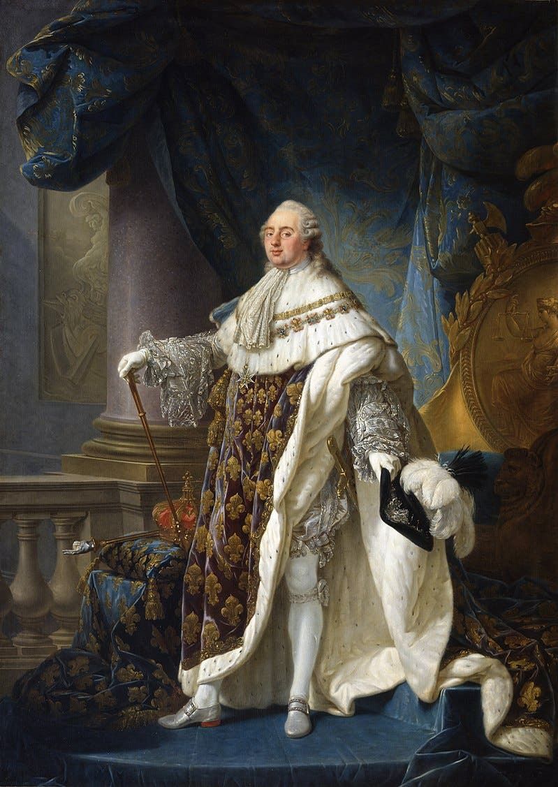 صورة للملك الفرنسي لويس السادس عشر