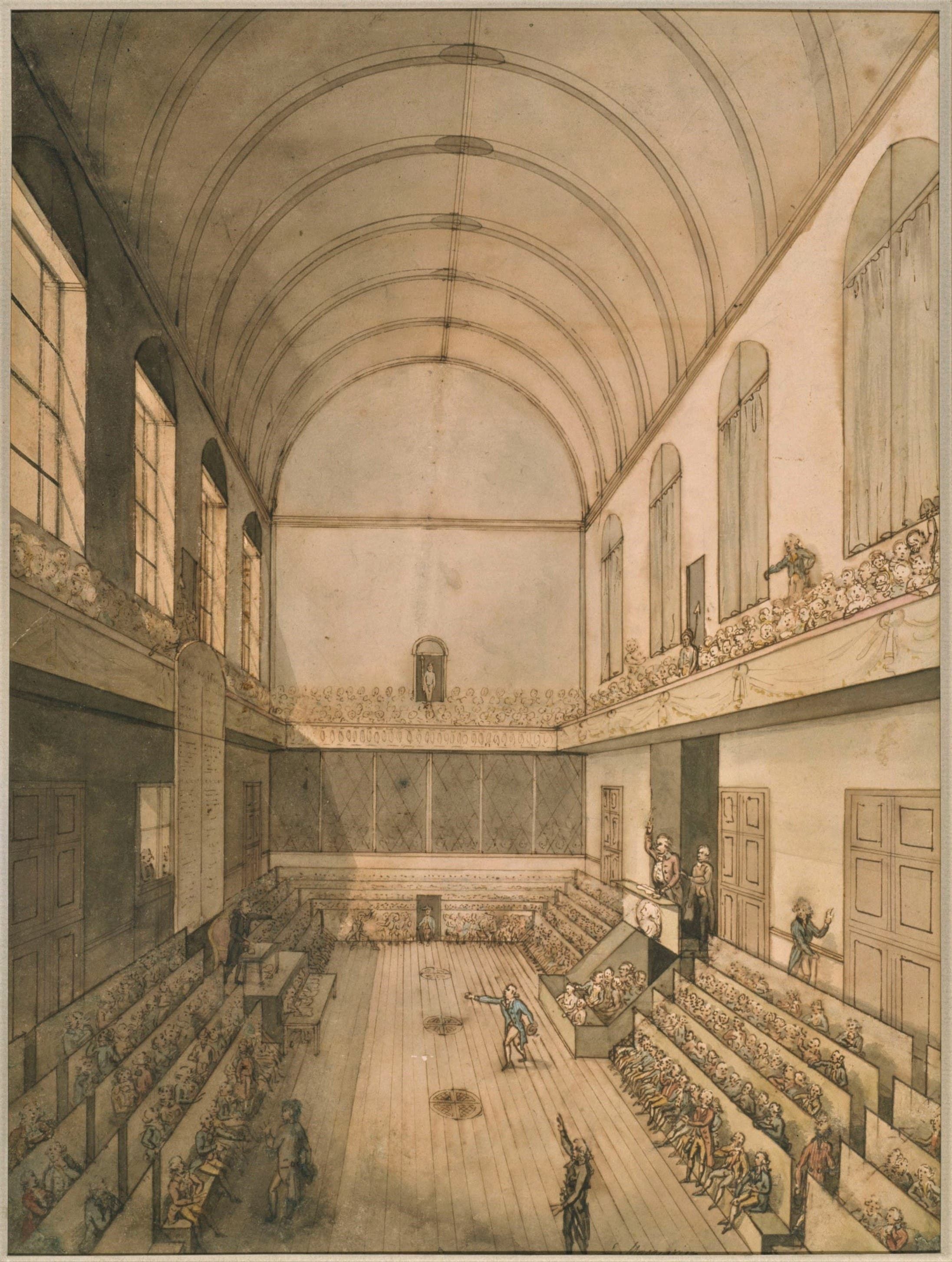 رسم تخيلي لإجتماع المجلس الوطني عام 1793